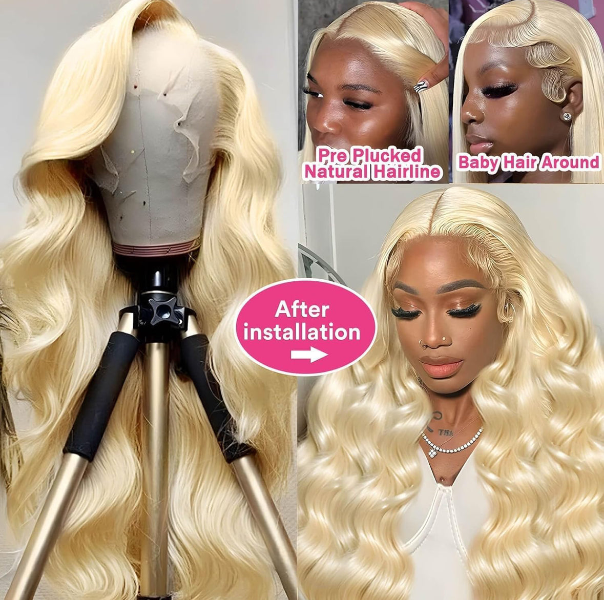 613 Transparent Lace Wig