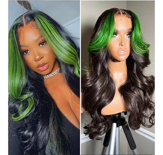 Green Y2K Lace Wig