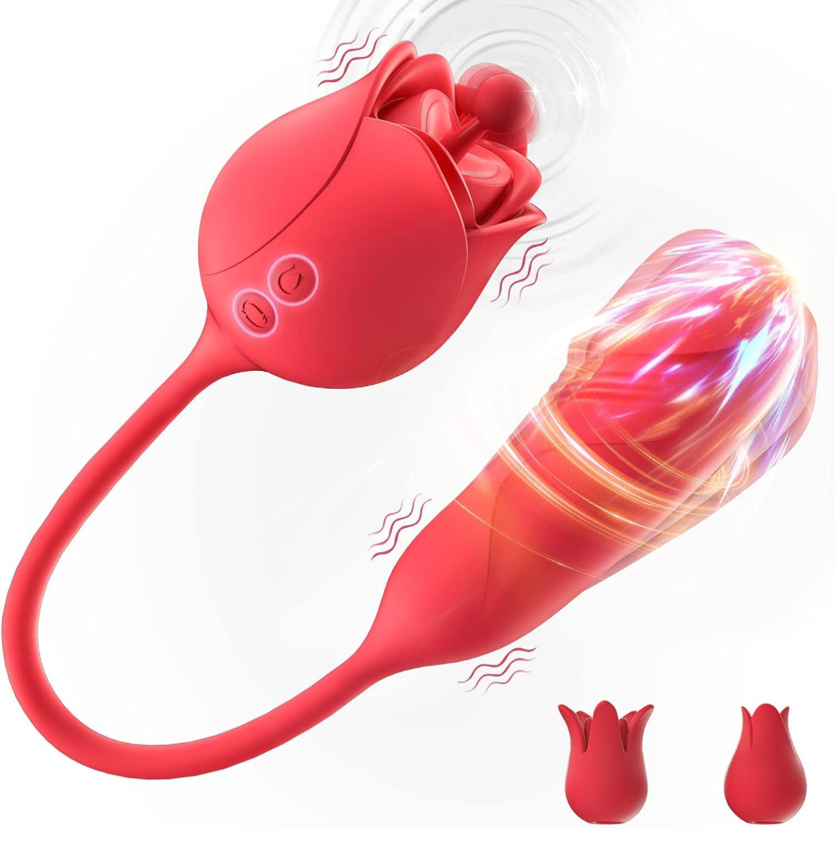 3 Rose Heads with G Spot Bullet