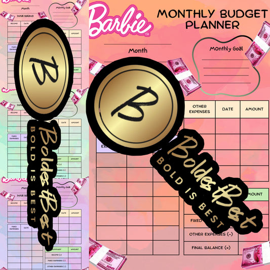 Barbie Monthly Budgeting Planner