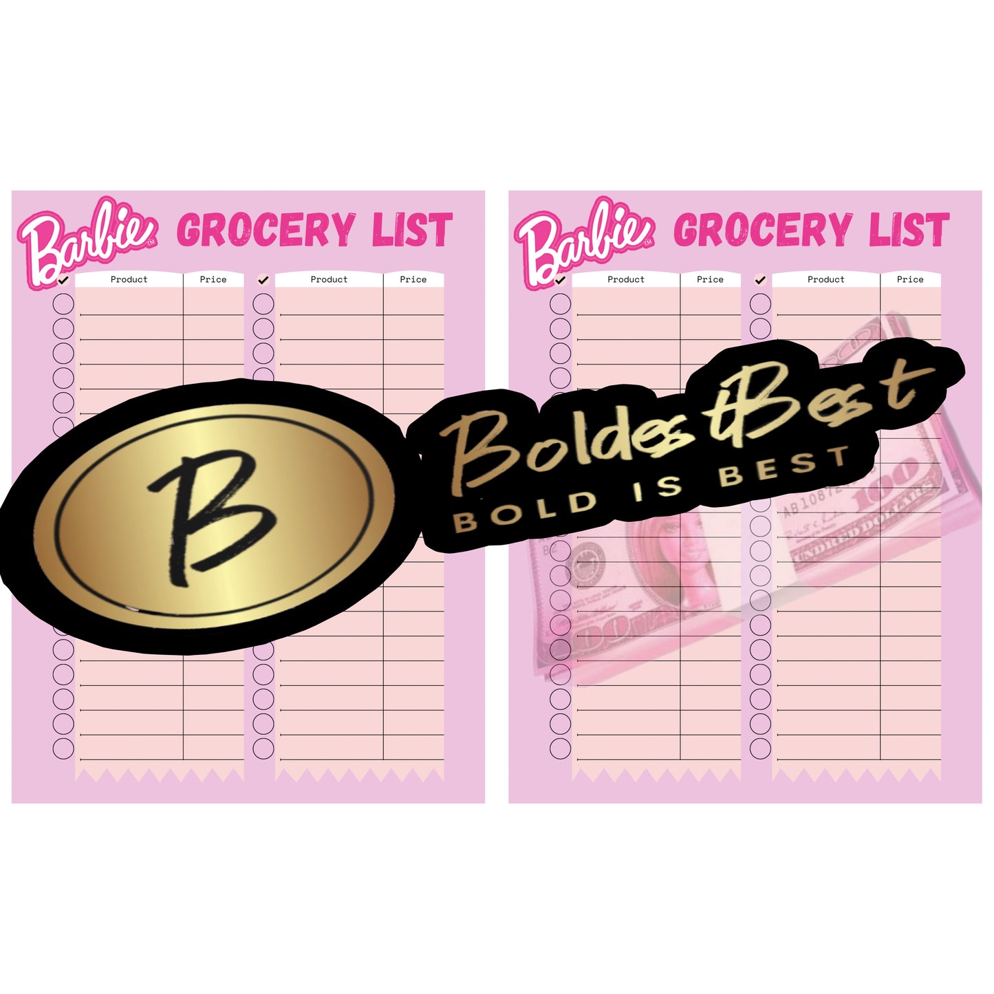 Barbie Grocery List