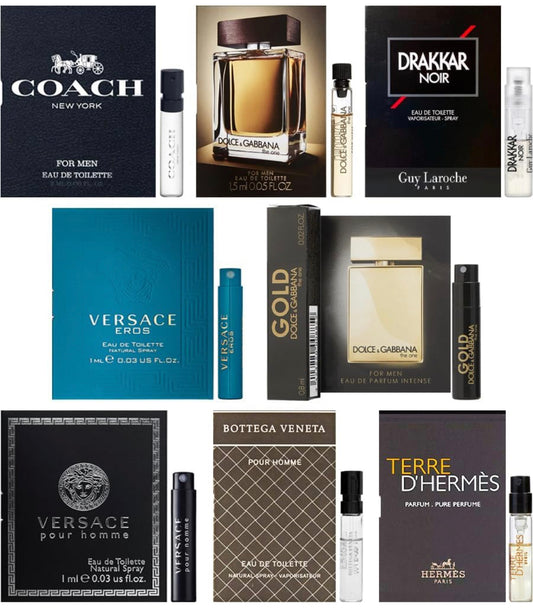 Men's Designer Fragrance Sampler (8 count)